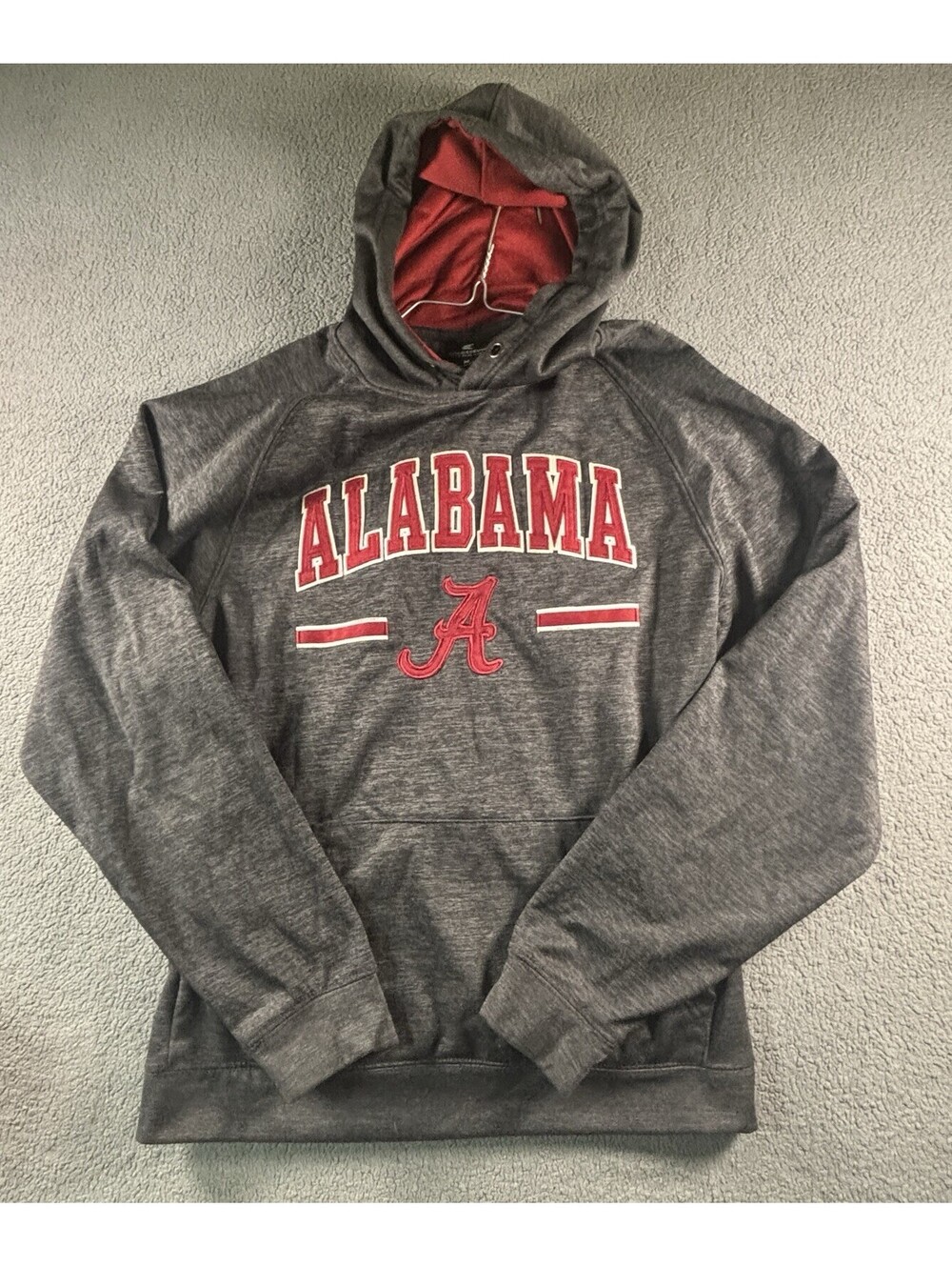 Alabama Sweatshirt Hoodie Medium Adult Colosseum Grey STITCHED